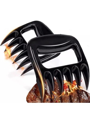 ⭐ Pinzas Triturador Garra De Oso Para Carne Pollo Barbacoa x2 !!