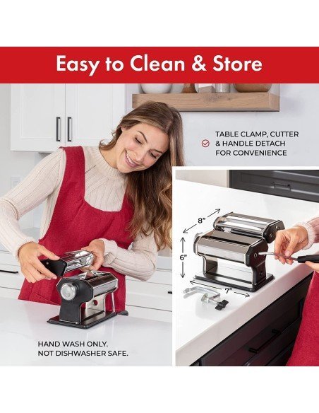 ⭐ Máquina para hacer pasta en Acero Inoxidable spaghetti comida italiana ⭐ Máquina para hacer pasta en Acero Inoxidable spaghetti comida italiana