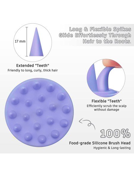 ⭐ Masajeador Capilar Aplica Shampoo Cepillo de masaje cuero cabelludo ⭐ Masajeador Capilar Aplica Shampoo Cepillo de masaje cuero cabelludo