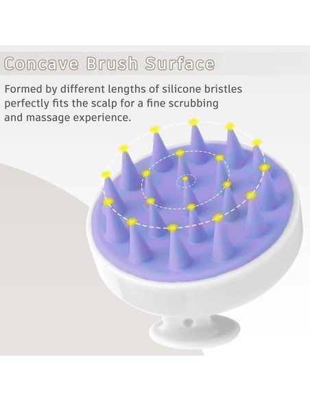 ⭐ Masajeador Capilar Aplica Shampoo Cepillo de masaje cuero cabelludo ⭐ Masajeador Capilar Aplica Shampoo Cepillo de masaje cuero cabelludo