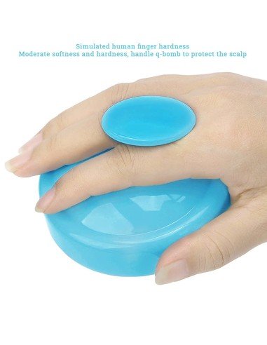 ⭐ Masajeador Capilar Aplica Shampoo Cepillo de masaje cuero cabelludo