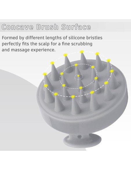 ⭐ Masajeador Capilar Aplica Shampoo Cepillo de masaje cuero cabelludo ⭐ Masajeador Capilar Aplica Shampoo Cepillo de masaje cuero cabelludo