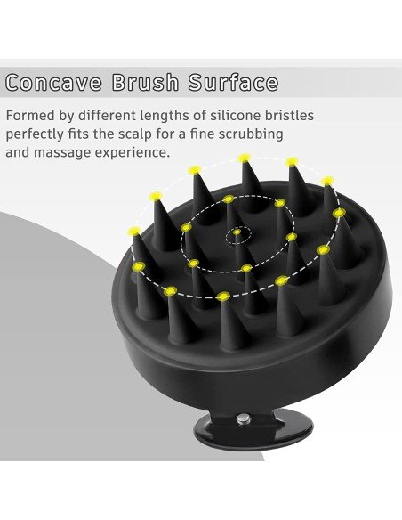 ⭐ Masajeador Capilar Aplica Shampoo Cepillo de masaje cuero cabelludo ⭐ Masajeador Capilar Aplica Shampoo Cepillo de masaje cuero cabelludo