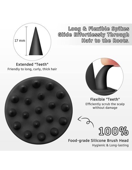 ⭐ Masajeador Capilar Aplica Shampoo Cepillo de masaje cuero cabelludo ⭐ Masajeador Capilar Aplica Shampoo Cepillo de masaje cuero cabelludo