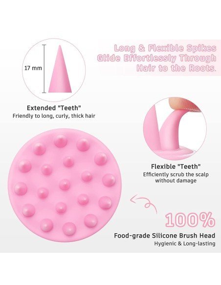 ⭐ Masajeador Capilar Aplica Shampoo Cepillo de masaje cuero cabelludo ⭐ Masajeador Capilar Aplica Shampoo Cepillo de masaje cuero cabelludo