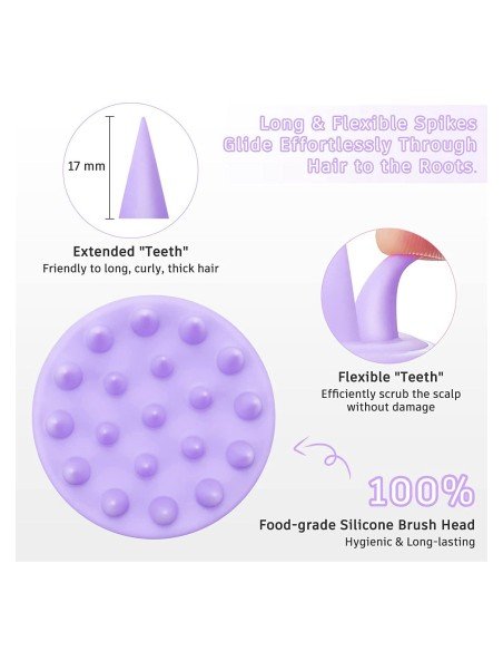 ⭐ Masajeador Capilar Aplica Shampoo Cepillo de masaje cuero cabelludo ⭐ Masajeador Capilar Aplica Shampoo Cepillo de masaje cuero cabelludo