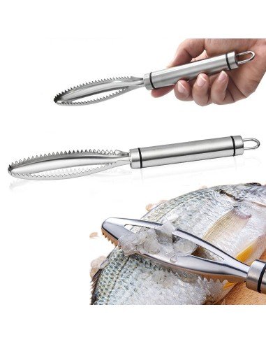 ⭐ Descamador De Pescado Pelador Escamas Acero Inox