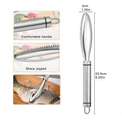 ⭐ Descamador De Pescado Pelador Escamas Acero Inox
