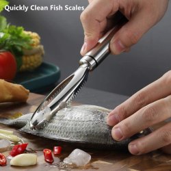 ⭐ Descamador De Pescado Pelador Escamas Acero Inox
