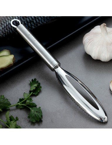 ⭐ Descamador De Pescado Pelador Escamas Acero Inox
