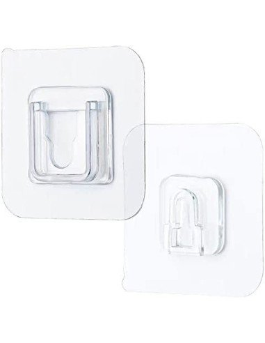 ⭐ Soporte Doble Adhesivo de Pared Multiuso Gancho para Colgar Control TV