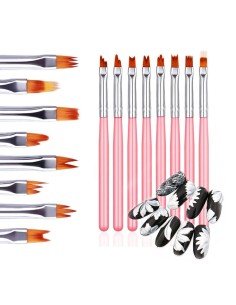 ⭐ Setx8 Pinceles Pétalos Flores Pintura Acrílica Acuarela Artes Nail Art