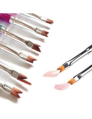 ⭐ Setx8 Pinceles Pétalos Flores Pintura Acrílica Acuarela Artes Nail Art