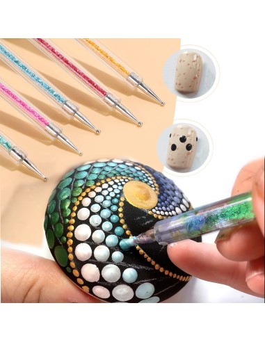 ⭐ Set x6 Pinceles Rainbow Brush Arco Iris Arte Escolar