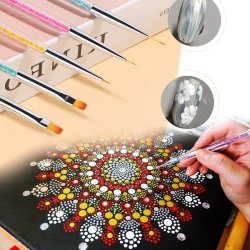 ⭐ Set x6 Pinceles Rainbow Brush Arco Iris Arte Escolar