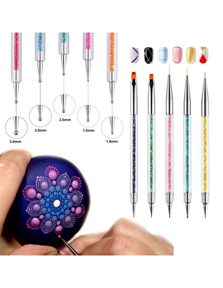 ⭐ Set x6 Pinceles Rainbow Brush Arco Iris Arte Escolar