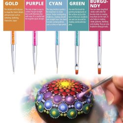⭐ Set x6 Pinceles Rainbow Brush Arco Iris Arte Escolar