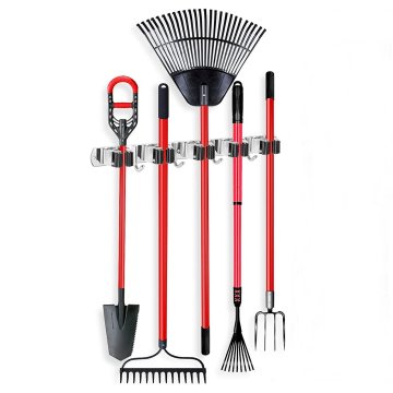 ⭐ Soporte Organizador Escobas Acero Inoxidable Multiusos