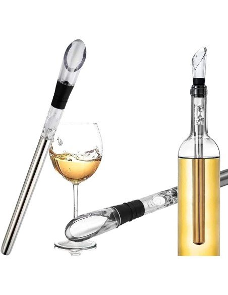 ⭐ Enfriador de Vino en Acero inoxidable, vino a su temperatura adecuada