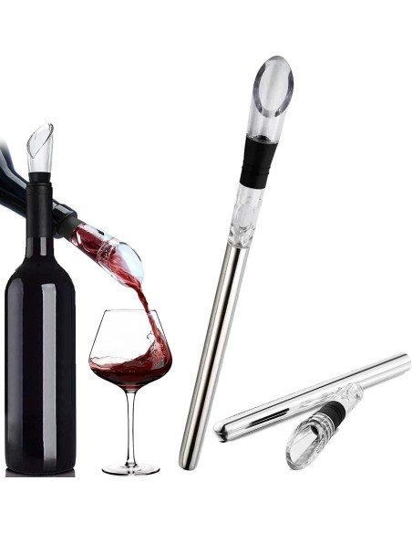 ⭐ Enfriador de Vino en Acero inoxidable, vino a su temperatura adecuada