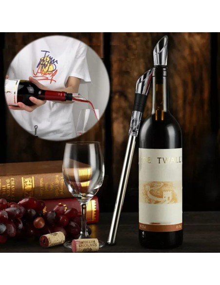⭐ Enfriador de Vino en Acero inoxidable, vino a su temperatura adecuada