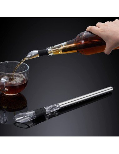 ⭐ Enfriador de Vino en Acero inoxidable, vino a su temperatura adecuada