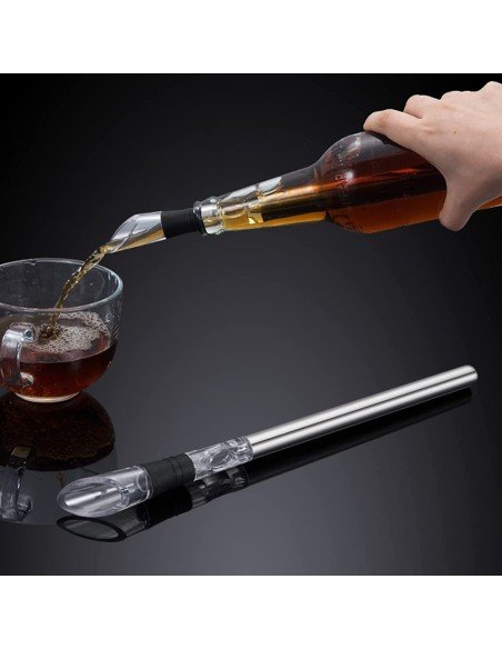 ⭐ Enfriador de Vino en Acero inoxidable, vino a su temperatura adecuada