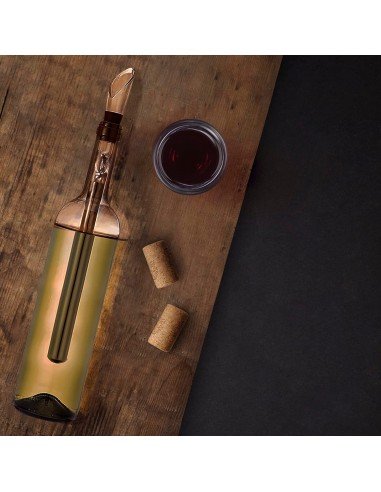 ⭐ Enfriador de Vino en Acero inoxidable, vino a su temperatura adecuada