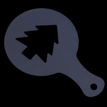 Kit Arte Latte Espolvoreador con Lápiz y Moldes Plantillas decoración Capuccino Café