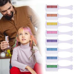 ⭐ Set x6 Peine De Tiza Para Cabello Tinte Temporal Brillante