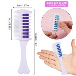 ⭐ Set x6 Peine De Tiza Para Cabello Tinte Temporal Brillante