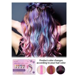 ⭐ Set x6 Peine De Tiza Para Cabello Tinte Temporal Brillante