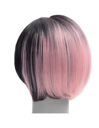 ⭐  Peluca Corta Kanekalon Corte Recto Apariencia Natural