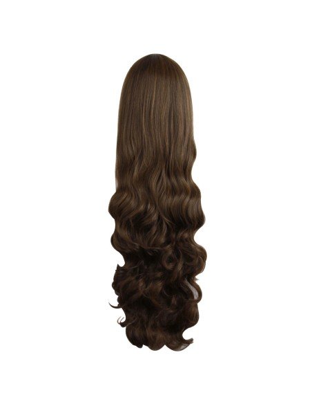 ⭐ Peluca Cosplay Ondulada 80cm Kanekalon Cafe