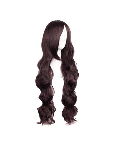 ⭐ Peluca Cosplay Ondulada 80cm Kanekalon Cafe