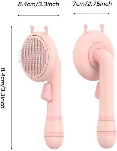 ⚡ Cepillo de cerdas metálicas para Mascotas gato conejo