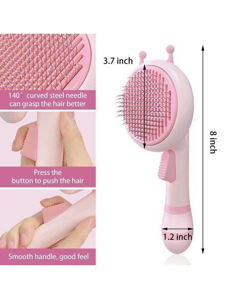 ⚡ Cepillo de cerdas metálicas para Mascotas gato conejo ⚡ Cepillo de cerdas metálicas para Mascotas gato conejo