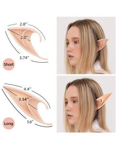 Orejas Cosplay T.S ELF Duende Elfo Hada Anime Manga