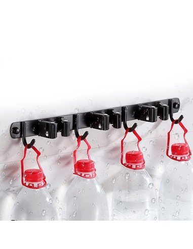 ⭐ Soporte Organizador Escobas Acero Inoxidable Multiusos