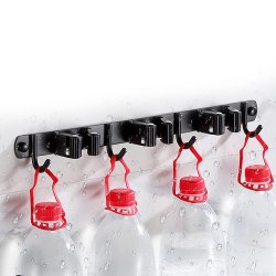 ⭐ Soporte Organizador Escobas Acero Inoxidable Multiusos