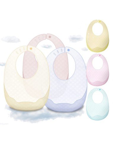 ✨ Kit x3 Baberos de Silicona Baby Bib divertidos estampados pra tu bebé