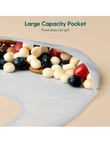 ✨ Kit x3 Baberos de Silicona Baby Bib divertidos estampados pra tu bebé