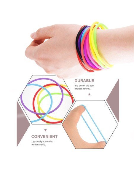 ⭐ Setx10 Pulseras de Amistad UV Glow que brillan ⭐ Setx10 Pulseras de Amistad UV Glow que brillan