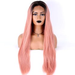 ⭐ Peluca Balayage Cosplay kanekalon degradee Ceniza