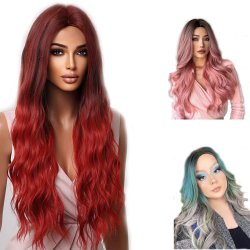 ⭐ Peluca Balayage Cosplay kanekalon degradee Ceniza