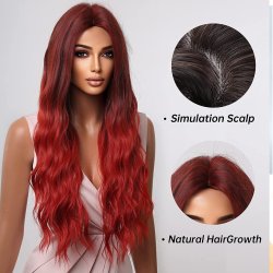 ⭐ Peluca Balayage Cosplay kanekalon degradee Ceniza