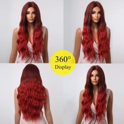 ⭐ Peluca Balayage Cosplay kanekalon degradee Ceniza