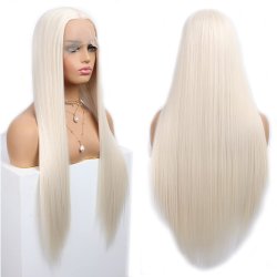 ⭐ Peluca Balayage Cosplay kanekalon degradee Ceniza