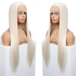 ⭐ Peluca Balayage Cosplay kanekalon degradee Ceniza