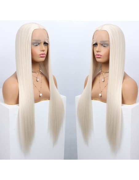 ⭐ Peluca Balayage Cosplay kanekalon degradee Ceniza